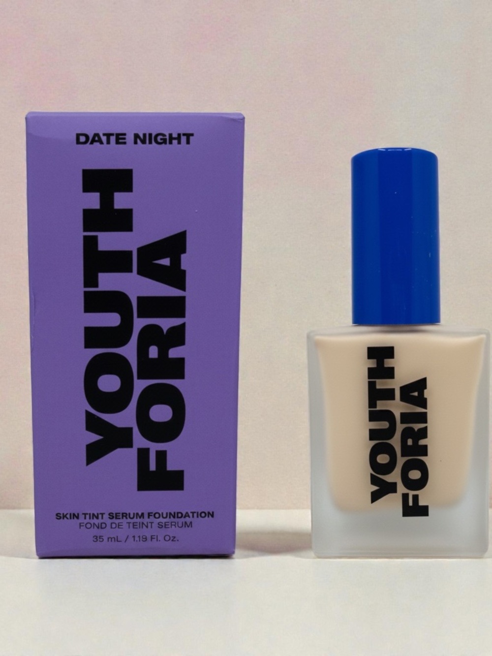 Youthforia Date Night Skin Tint Serum Foundation 110 Fair Neutral 35ml New